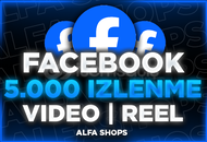 ⭐[5000] Reel & Video İzlenme Facebook