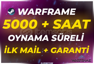 ⭐5000 SAAT WARFRAME ⭐ + İLK MAİL❤️