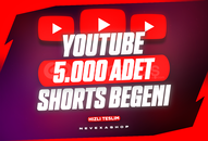 ⭐5.000 Shorts Beğeni Youtube – 30 Gün ✅⭐
