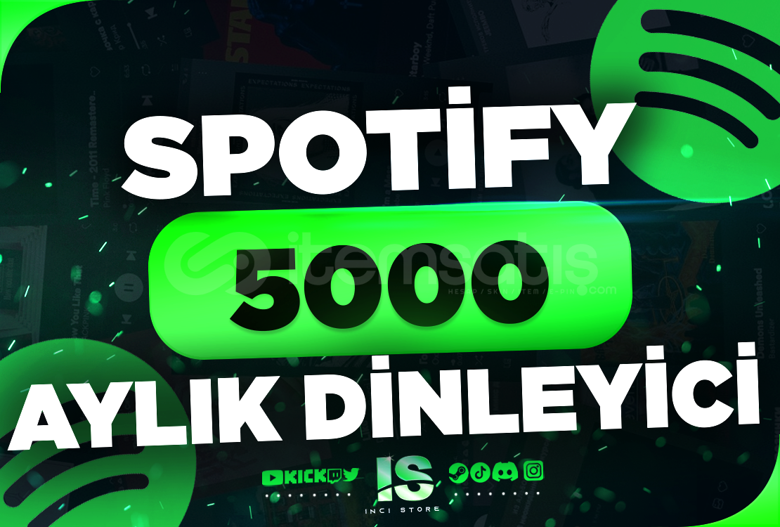 5000 Spotify Aylık Dinleyici 5000 Spotify Aylık Dinleyici