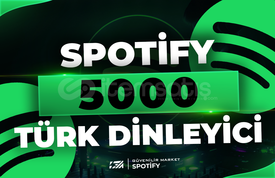 5000 Spotify Aylık Türk Dinleyici 5000 Spotify Aylık Türk Dinleyici