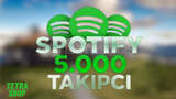 5000 Spotify Takipçi veya Playlist Takipçisi