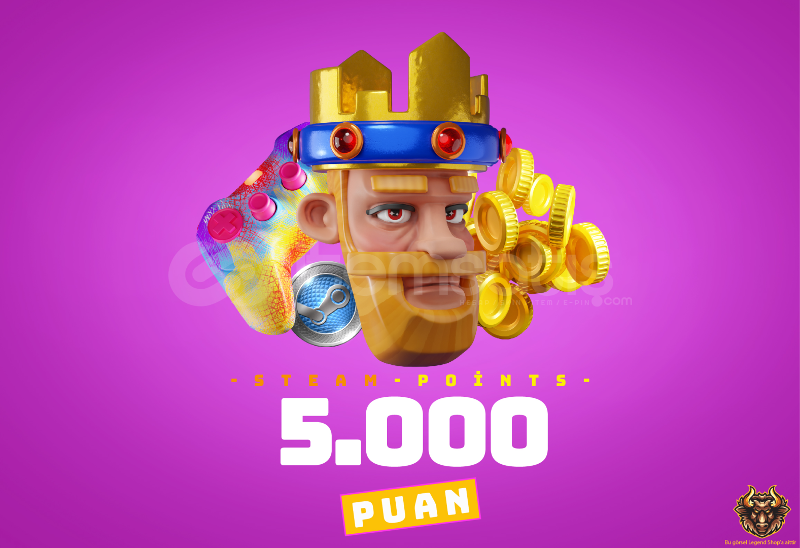 ⭐5000 STEAM PUANI + Garanti⭐ ⭐5000 STEAM PUANI + Garanti⭐