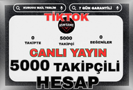 5000+ TAKİPÇİLİ - 7 GÜN GARANTİLİ 5000+ TAKİPÇİLİ - 7 GÜN GARANTİLİ