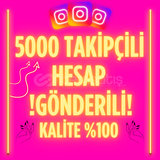 ⭐5000 TAKİPÇİLİ GÖNDERİLİ ÖNE ÇIKANLI HESAP⭐