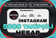 5000+ TAKİPÇİLİ İNSTAGRAM HESAP +GARANTİLİ