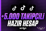 +5000 Takipçili Tiktok Hesabı Projeye Hazır