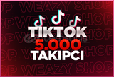 5.000 TikTok Takipçi/HIZLI/GARANTİLİ