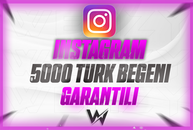 5000 TÜRK GERÇEK BEĞENİ