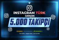 5.000 Türk Gerçek Takipçi | Garantili Instagram
