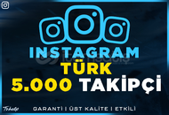 5.000 Türk Gerçek Takipçi | Garantili Instagram