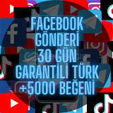 +5000 Türk Gönderi Beğeni 30 Gün Garantili 