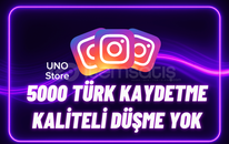 ⭐5000 Türk Kaydetme - Kaliteli⭐
