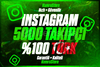 ⭐️5000 TÜRK TAKİPÇİ 30Gün Garantili⭐️