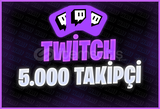 ⭐[KALİTELİ] 5000 Twitch Gerçek Takipçi