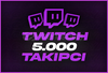 (GARANTİLİ) Twitch 5000 Gerçek Takipçi