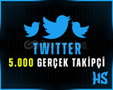 5000 Twitter Gerçek Takipçi | GARANTİLİ