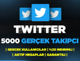 5000 Twitter Gerçek Takipçi | GARANTİLİ ⭐