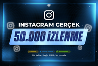 50.000 Gerçek İzlenme - Etkili - Instagram