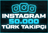 50.000 İNSTAGRAM TÜRK TAKİPÇİ HIZLI TESLİMAT