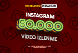 50.000 Instagram Video İzlenme (Premium)