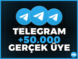 +50.000 Telegram Üye + Garanti