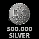 500.000 Silver Skull and Bones
