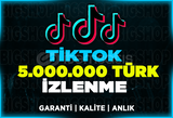 5.000.000 Türk İzlenme TikTok | Garanti | ANLIK