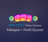 5000ADET İZLENME ETKİLEŞİMERİŞİM PROFİLZİYARETİ