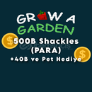 500B Sheckles (PARA) +50B ve Pet Hediye - GaG