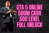 500M CASH + 500 LEVEL + FULL UNLOCK