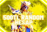 ⭐500TL⭐PUBG MOBİLE RANDOM HESAP⭐