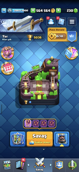 ⭐️ 5036 Kupa ⭐️ 93 Kart ⭐️ 1 Evrim ⭐️