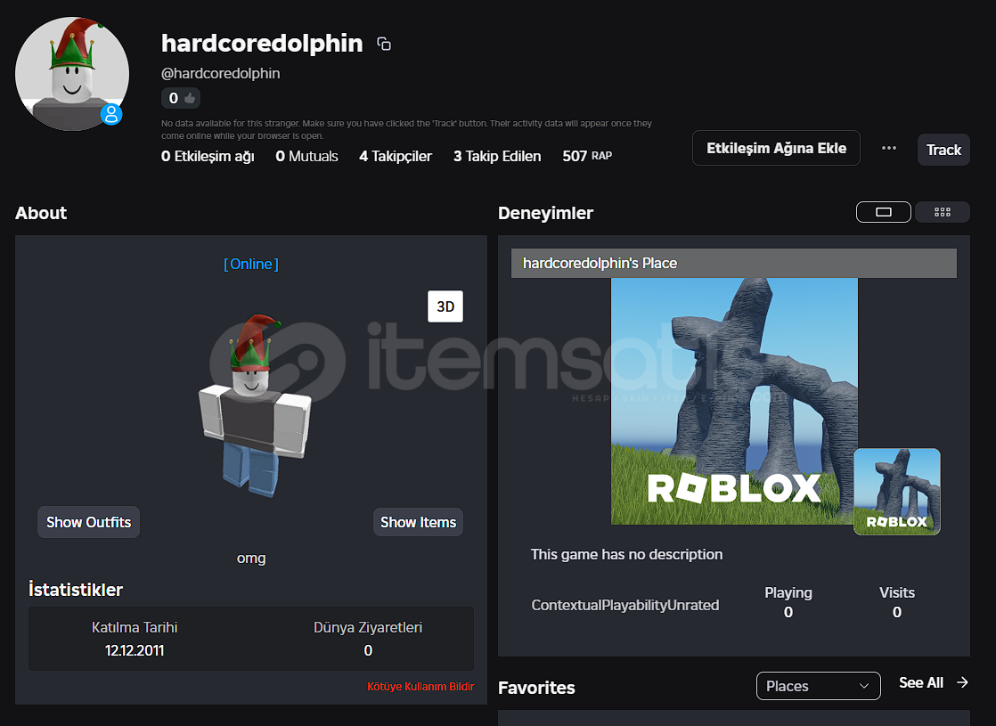 ✨505+ RAP✨JOLLY ELF LIMITEDLI HESAP  ✨505+ RAP✨JOLLY ELF LIMITEDLI HESAP