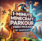 50Adet 1Dakika Minecraft Parkur Videosu Paket1