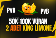 ⭐2 Adet(50K-100K) KiNG LiMONE⭐PLANT VS BRAiNROT ⭐2 Adet(50K-100K) KiNG LiMONE⭐PLANT VS BRAiNROT