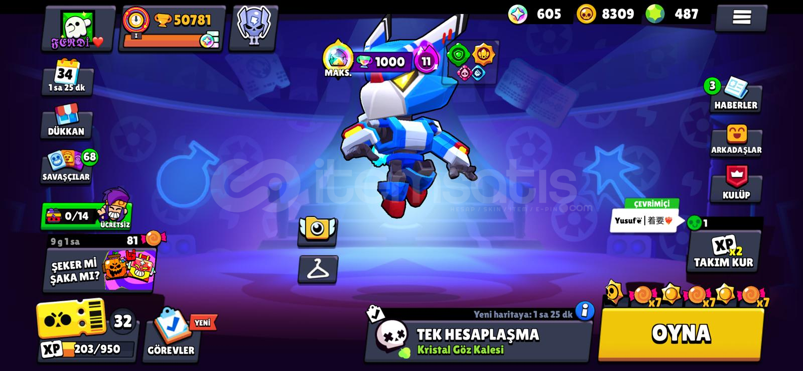 50k kupa • 95 karakter • 278 kostüm  50k kupa • 95 karakter • 278 kostüm