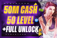 ✨50M Cash + 50 Level + Full Unlock - GTA✨