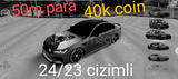 50m para 40k coin 24 cizimli araba