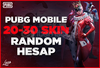 ⭐ PUBG Mobile 20-30 SKIN Random Hesap | 7/24 Oto