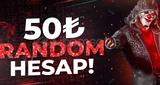 ⭐50TL⭐RANDOM HESAP⭐