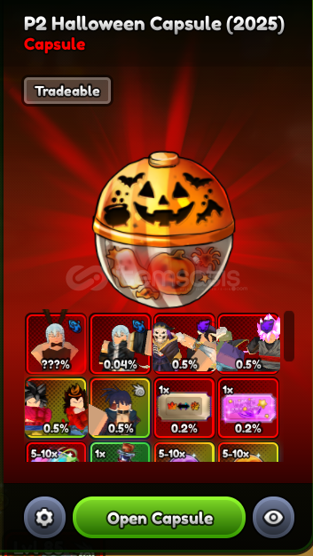 200x Halloween p2 capsule 200x Halloween p2 capsule