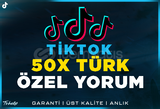 50X Özel Türk Yorum TikTok | Garanti | #1