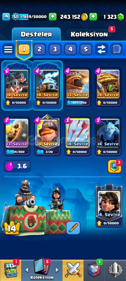 51 seviye 8500 kupa kasmalık sahane hesap 51 seviye 8500 kupa kasmalık sahane hesap