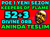 ⭐️52+3 HEDİYE DIVINE ORB-KEEPERS FLAME- POE1 ⭐️52+3 HEDİYE DIVINE ORB-KEEPERS FLAME- POE1