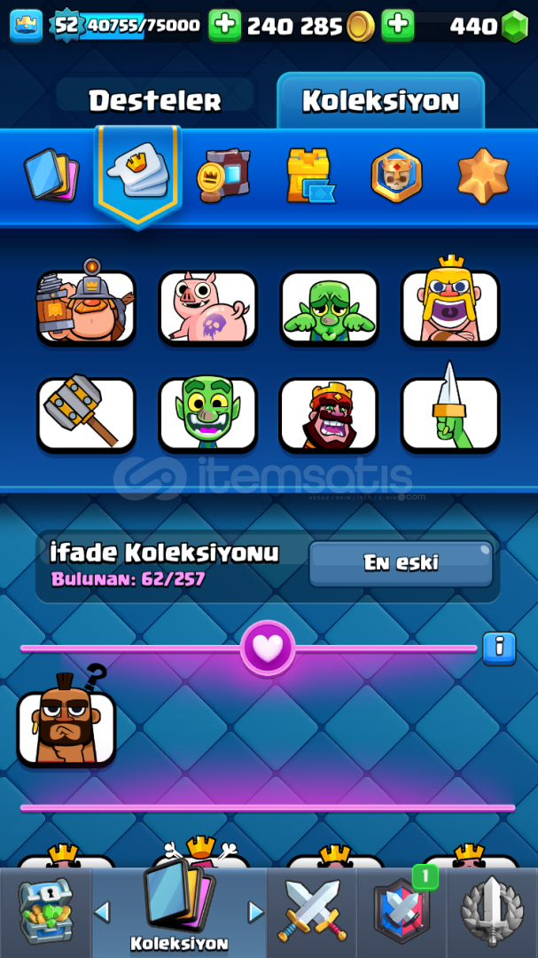 52 SEVİYE 15 BİN KUPA HESAP