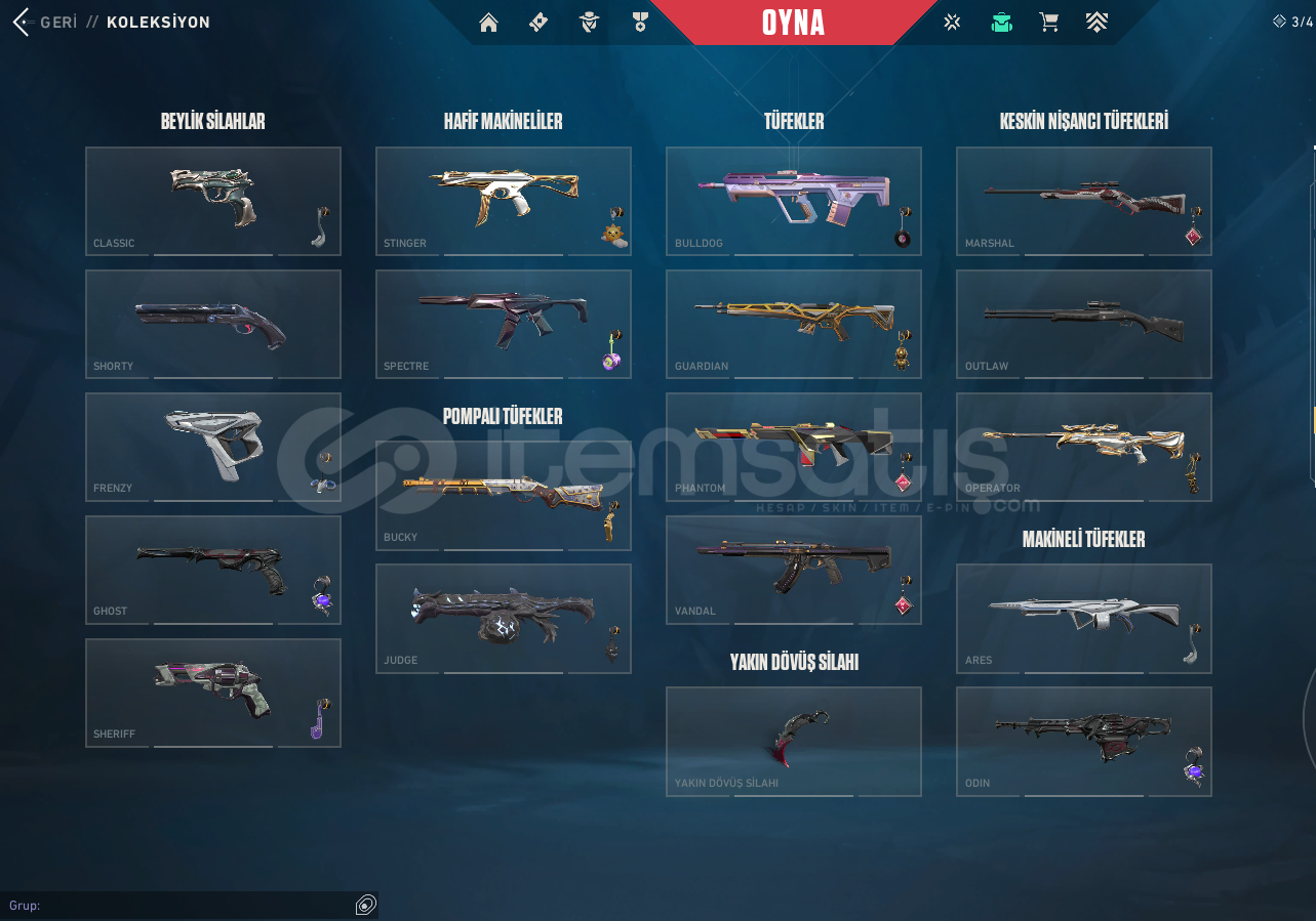 520RR PEAK - Full Dolu Immortal 3 Hesap UYGUNA 520RR PEAK - Full Dolu Immortal 3 Hesap UYGUNA