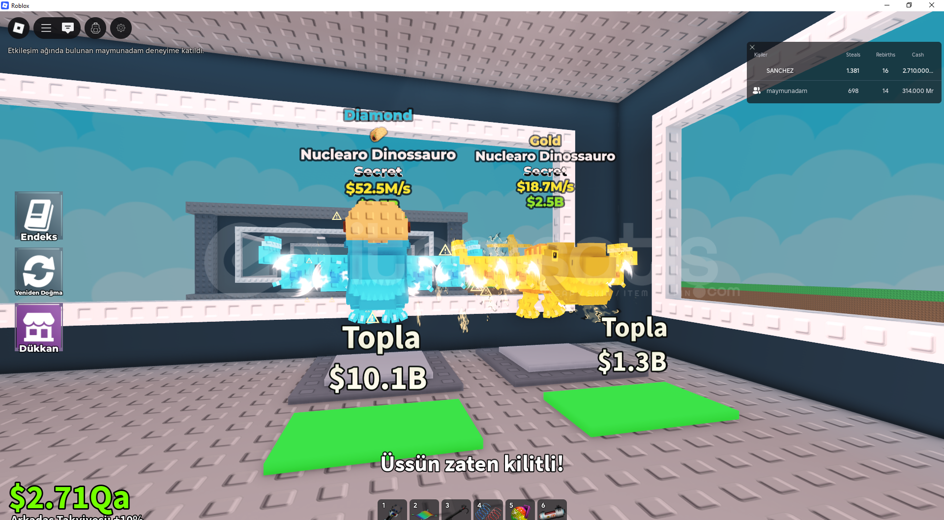 ⭐Nuclearo Dinossauro 2 tane (EN UCUZU)⭐ ⭐Nuclearo Dinossauro 2 tane (EN UCUZU)⭐