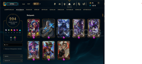 523 level 204 skine sahip LoL Hesabı