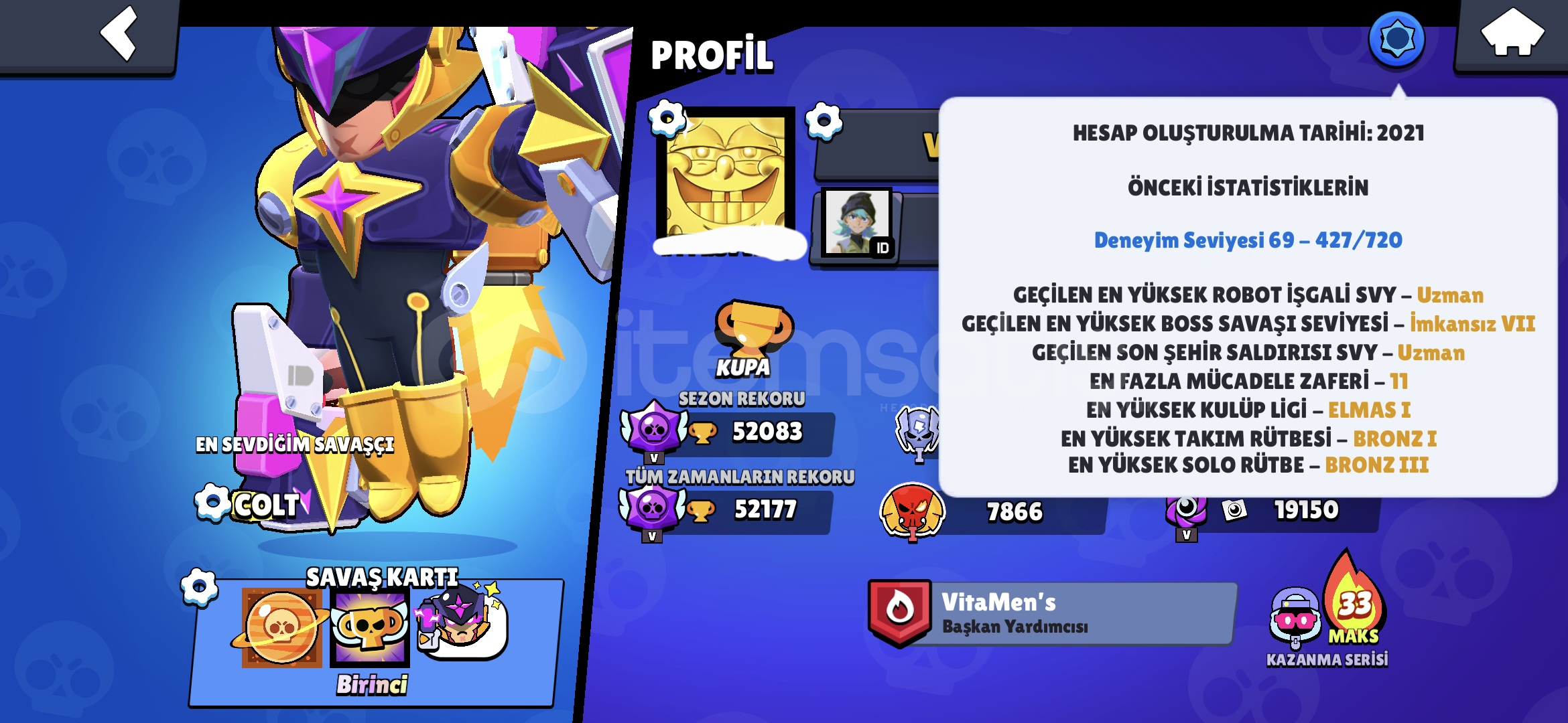 52k Ucuz Zengin Hesabı Aşırı iyi 330+ Kostüm 52k Ucuz Zengin Hesabı Aşırı iyi 330+ Kostüm
